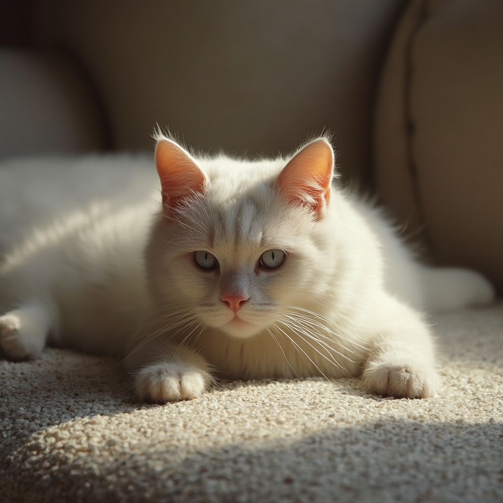 A cat on the couch